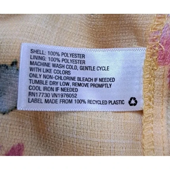 Xhilaration Jumpsuit L Yellow Floral Smocked Back Slit Wide Leg Adjustable Boho - Picture 6 of 14